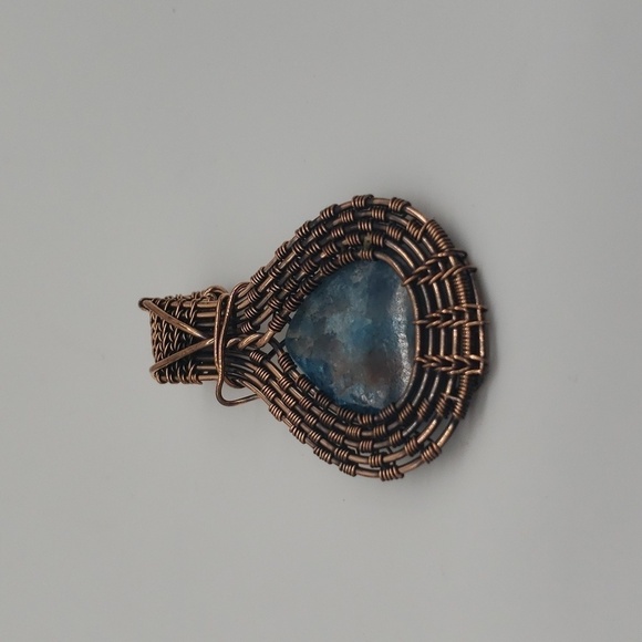 751- Wire Wrapped Handmade Pendant Necklace NWT - Picture 4 of 5